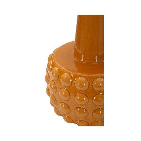 Lampada da tavolo color senape/bianca in ceramica con paralume in tessuto (altezza totale 51,5 cm) Gress – Mauro Ferretti-image-4