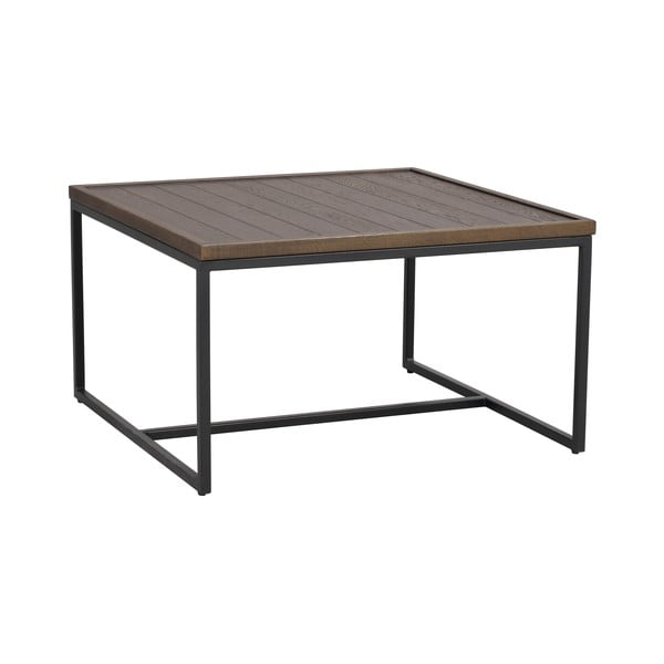 Tavolino marrone scuro con piano in rovere ø 70 cm Deerfield - Rowico-image-2