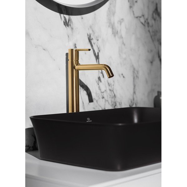 Lavabo in ceramica nera lucida 55x38 cm Ipalyss - Ideal Standard-image-1