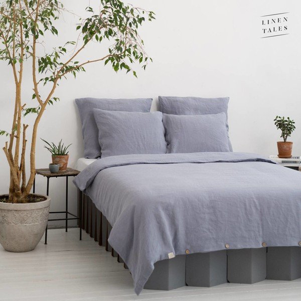 Biancheria da letto grigia in fibra di canapa 200x200 cm - Linen Tales-image-4
