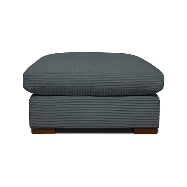 Sgabello in velluto a coste grigio Comfy - Scandic