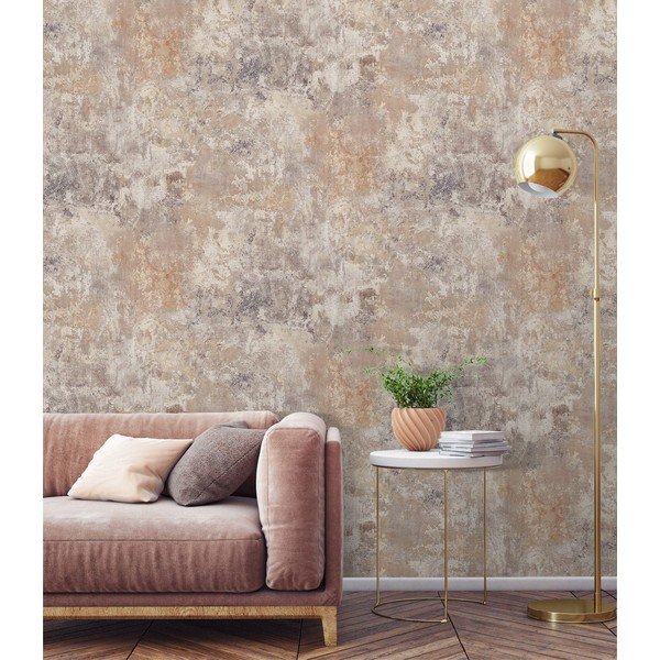Carta da parati in lana 10 m x 53 cm Concrete - Vavex-image-1