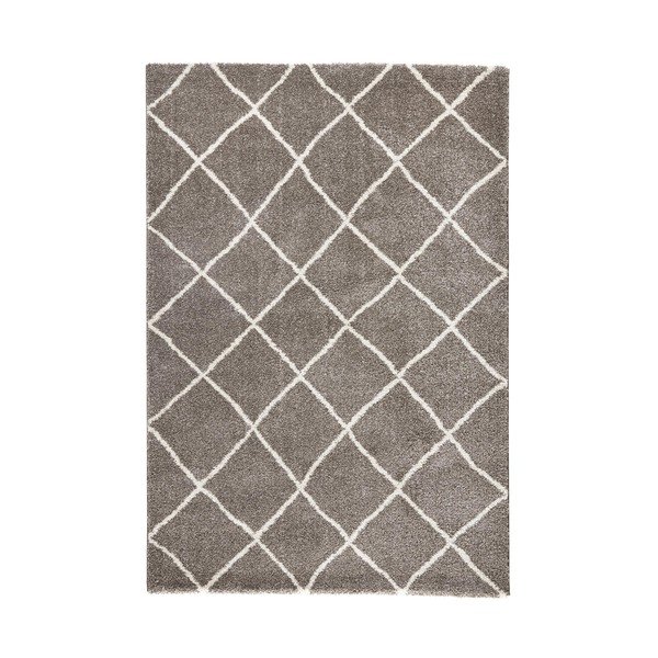 Tappeto marrone Griglia, 200 x 290 cm - Mint Rugs