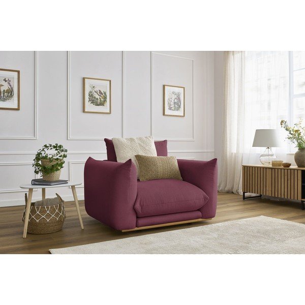 Poltrona burgundi Ernest – Bobochic Paris-image-1