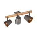 Faretti in colore grigio scuro-naturale 14x54 cm Bell - Trio