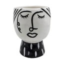 Vaso in porcellana bianco/nero Face - Mauro Ferretti