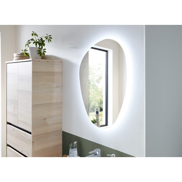 Specchio da parete con illuminazione 55x72 cm Quickset 393 – Pelipal-image-1