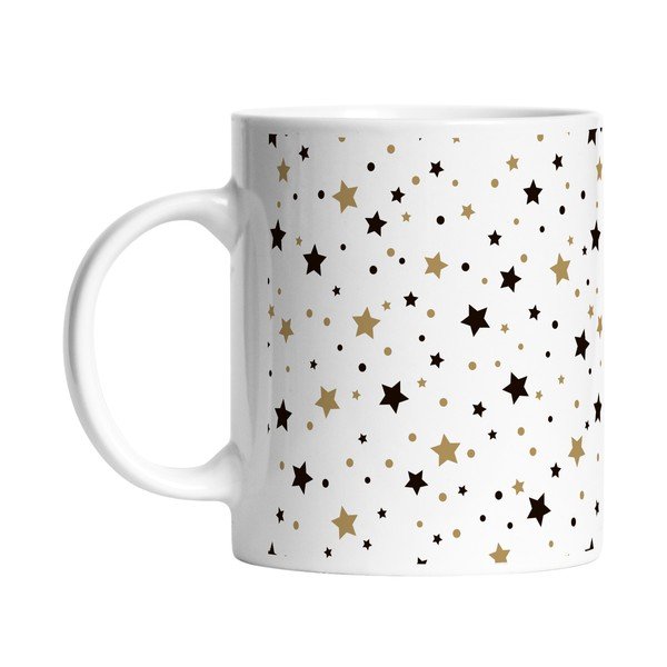 Tazza in ceramica bianca con motivo natalizio 330 ml - Butter Kings-image-1