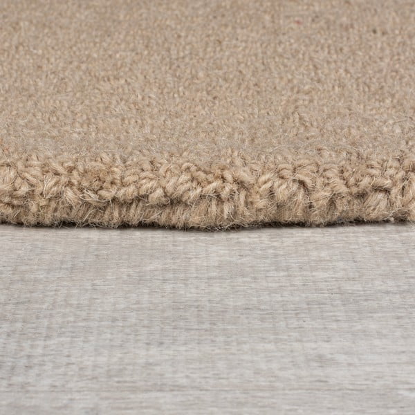 Tappeto greige in lana tessuto a mano 200x290 cm Mia Ellipse – Flair Rugs-image-4