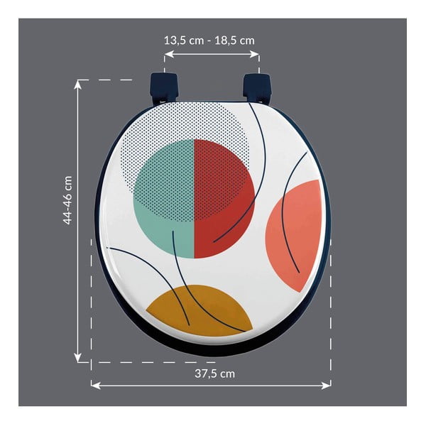 Sedile per WC 37 x 47 Color pop - douceur d'intérieur-image-1