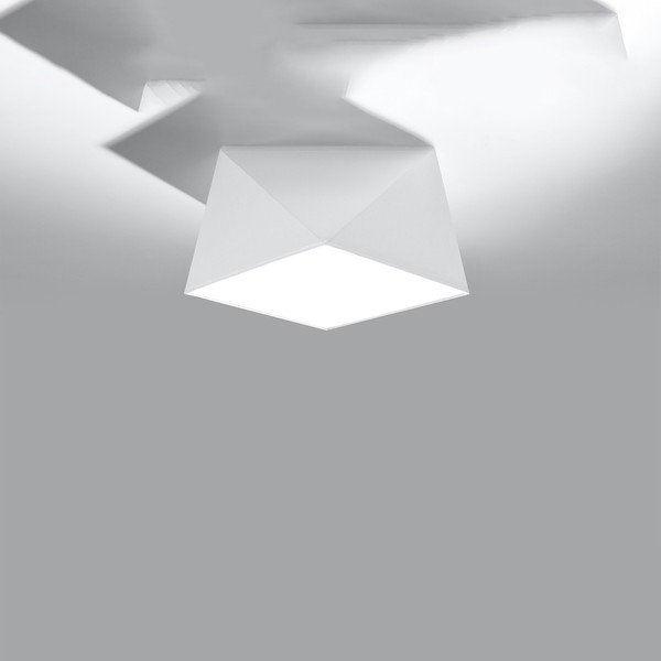 Lampada da soffitto bianca 25x25 cm Koma - Sollux-image-2
