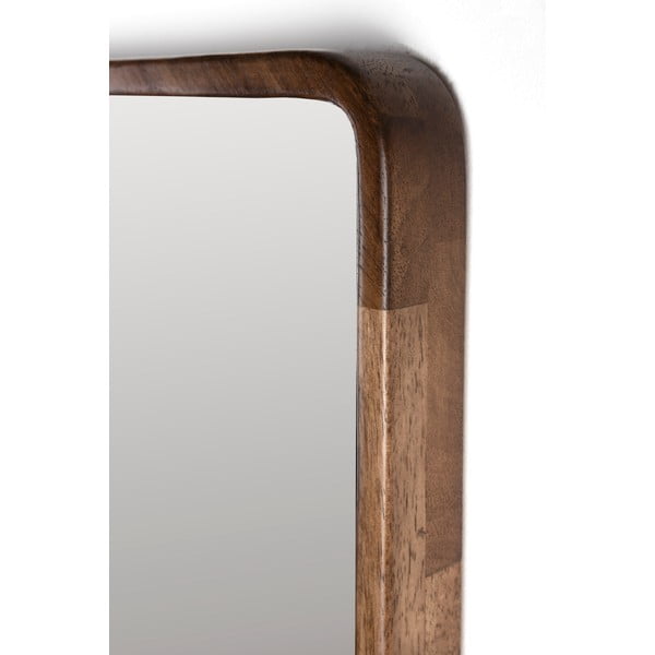 Specchio da parete con cornice in legno 34x120 cm Nyko - White Label-image-2