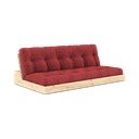 Divano letto in velluto rosso 196 cm Base - Karup Design