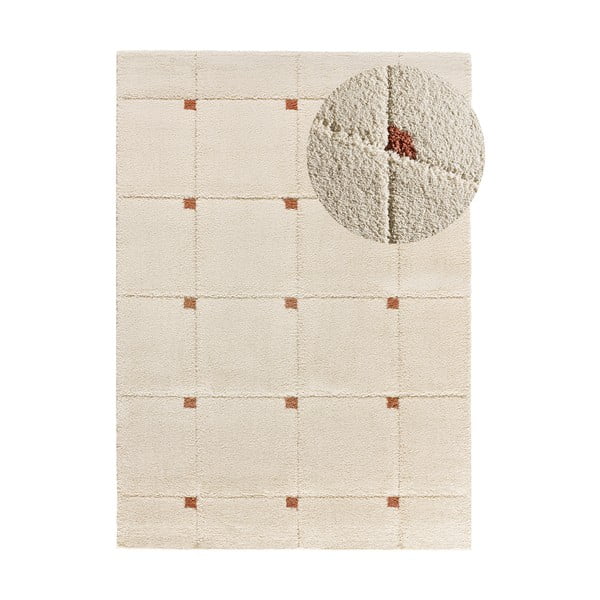 Tappeto color mattone/color crema 133x190 cm Brenda – Universal