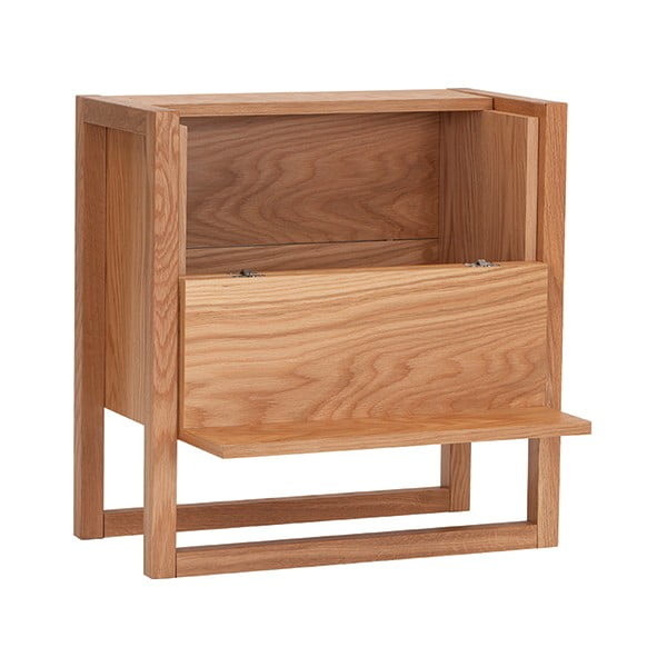 Mobile da vino in legno di quercia in colore naturale 59x60 cm NewEst - Woodman-image-4