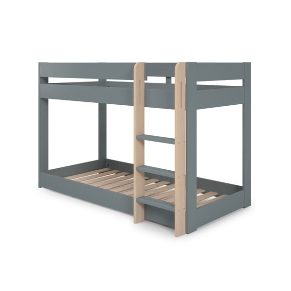 Letto da bambini a castello verde polveroso con rete inclusa 90x190 cm Angel – Marckeric-image-2