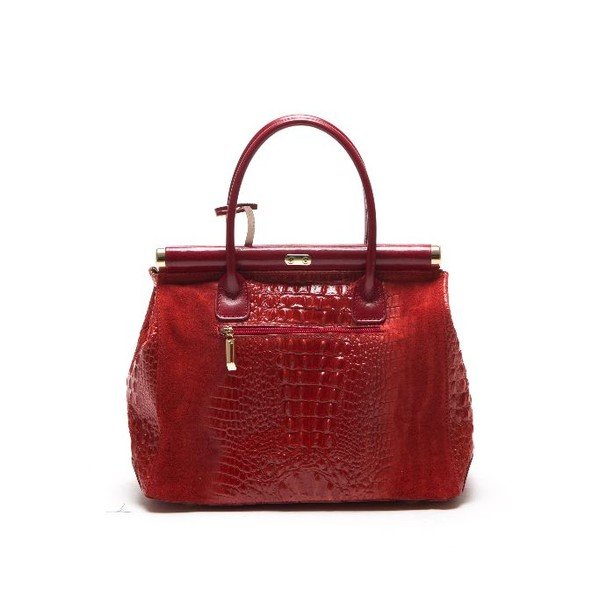 Kožená kabelka Anna Luchini 825 Rosso-image-1