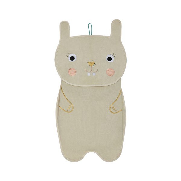 Organizer da appendere color crema in tessuto 40x1x82 cm Darling Rabbit – OYOY Mini