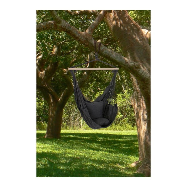 Poltrona da giardino imbottita nera Tobago - Garden Pleasure-image-2