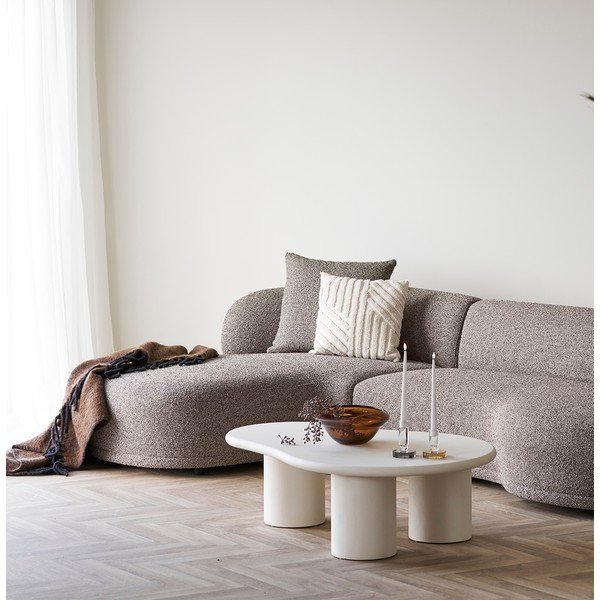 Tavolino da salotto grigio chiaro 80x120 cm Palmera – House Nordic-image-1