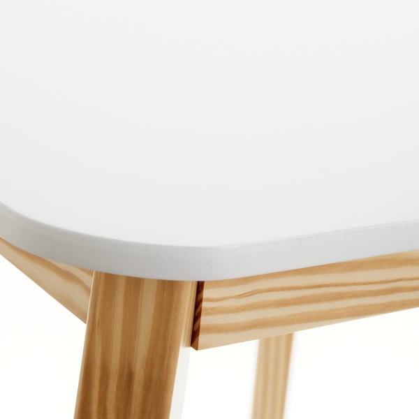 Tavolo per bambini con piano bianco 55x55 cm - Casa Selección-image-1