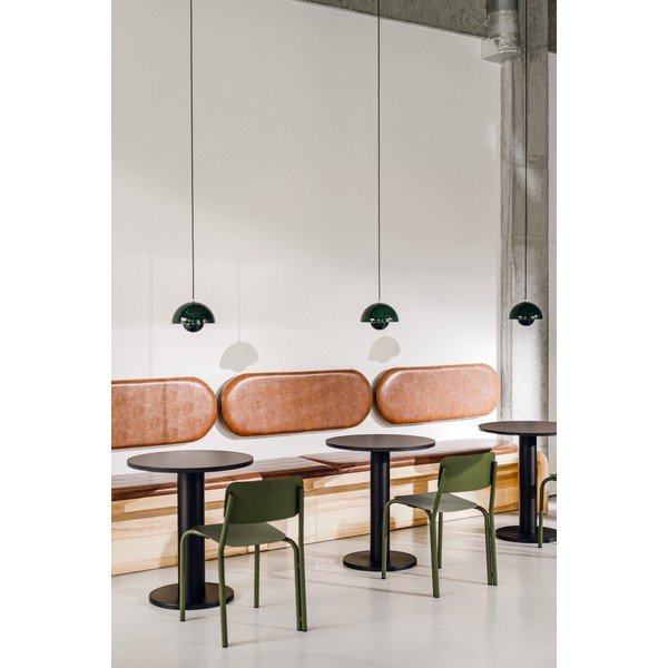 Tavolo da pranzo rotondo con piano effetto rovere ø 65 cm Sool – noo.ma-image-3