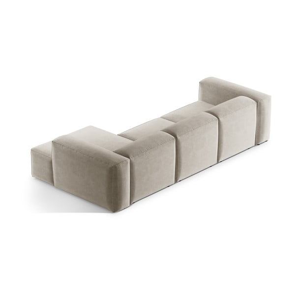 Divano angolare beige (con penisola a destra/con chaise lounge) Bergamo – Cosmopolitan Design-image-4
