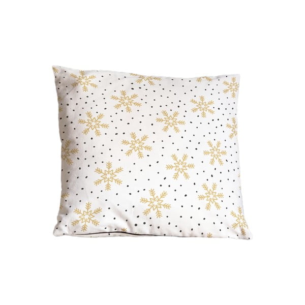 Cuscino decorativo con motivo natalizio 45x45 cm Golden Snowflakes - Butter Kings