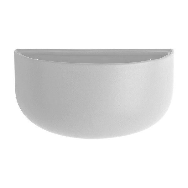 Vaso da parete in ceramica bianca opaca Nest Oval - PT LIVING-image-1