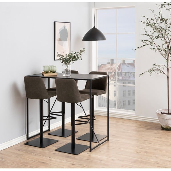 Sgabello da bar color antracite con altezza regolabile (altezza della seduta 78,5 cm) Avanja – Actona-image-1