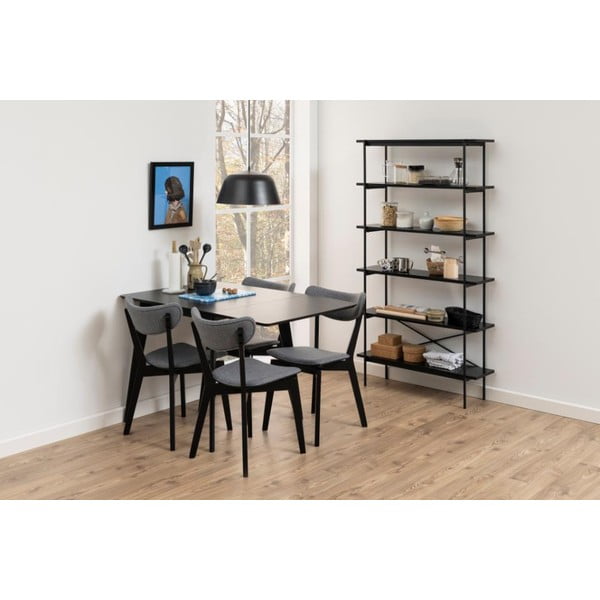 Scaffale nero effetto frassino 94x172 cm Angus - Actona-image-1