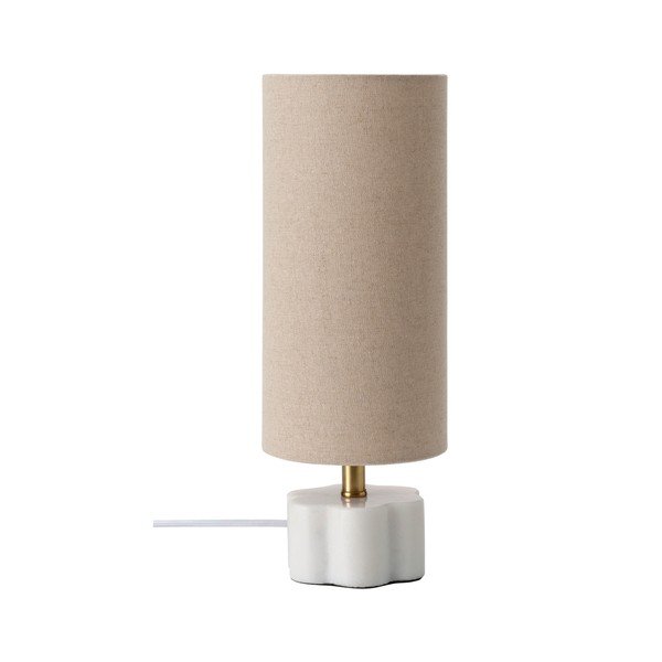 Lampada da tavolo bianca/beige in lino (altezza totale 33 cm) Joline – Ellos Home
