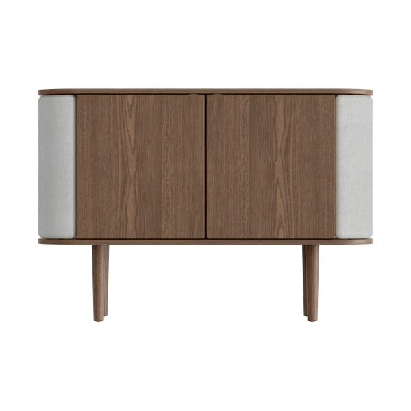 Cassettiera bassa grigio-marrone in rovere 109x75 cm Treasures - UMAGE-image-3