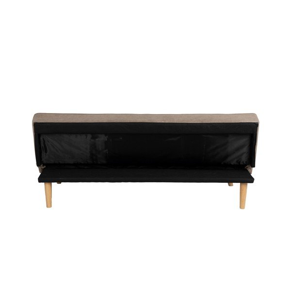 Divano beige allungabile con rivestimento in ciniglia 175 cm – Ixia-image-4