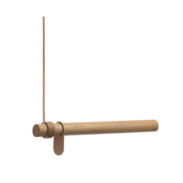 Attaccapanni da parete di colore naturale in rovere massiccio 50 cm Swing – LIND DNA