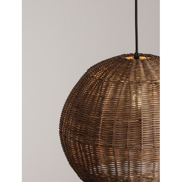 Lampadario di colore naturale in rattan ø 39 cm Rielo – Nova Luce-image-4