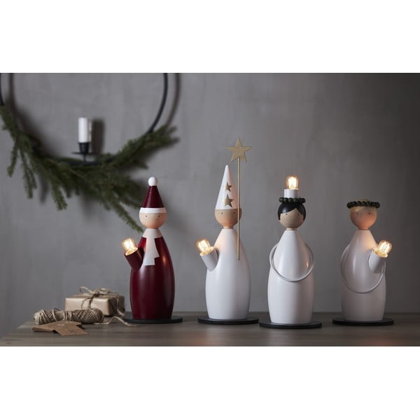 Decorazione luminosa bianca con motivo natalizio ø 12 cm Lucia Classic - Star Trading-image-4