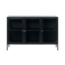 Vetrina in metallo nero 132x85 cm Carmel - Unique Furniture