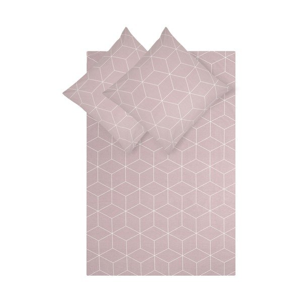 Lenzuolo matrimoniale in cotone rosa ranforce by46, 200 x 200 cm - Westwing Collection