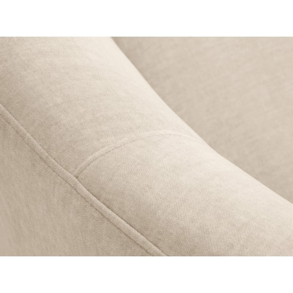 Divano asimmetrico in velluto beige, a sinistra Debbie - Mazzini Sofas-image-1