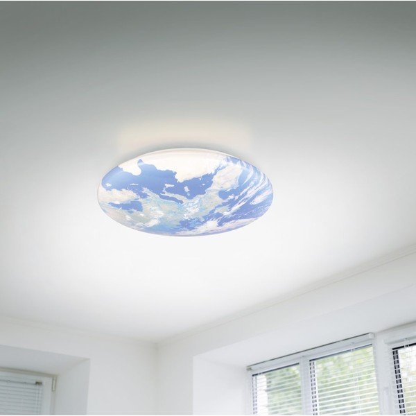Plafoniera per bambini LED blu ø 37 cm Terra – Reality-image-1