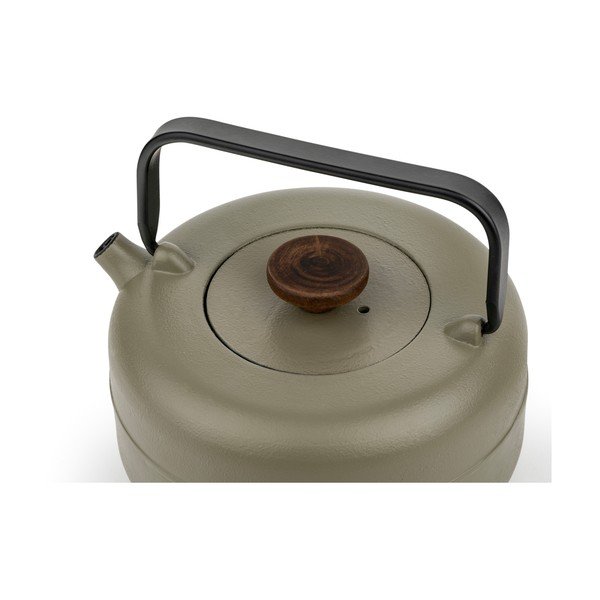 Teiera color kaki in ghisa con filtro 750 ml Henan – Bredemeijer-image-3