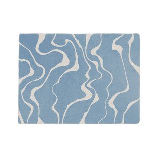 Coperta blu/color crema 150x200 cm Felu – noo.ma