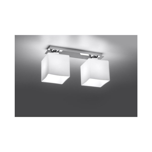 Plafoniera quadrata Chrom - Sollux-image-1