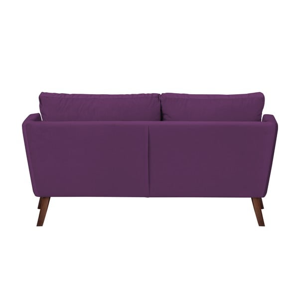 Divano a tre posti Elena, di colore viola scuro, con lettino nell'angolo a destra - Mazzini Sofas-image-4