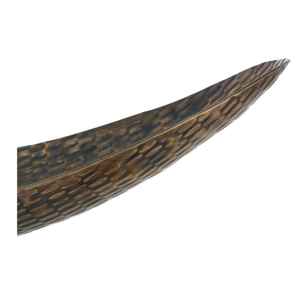 Vassoio decorativo in metallo 48x16 cm Bronze - Ixia-image-2