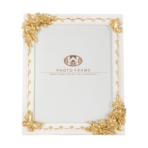 Cornice beige con dettagli dorati , 25 x 30 cm Butterfly Forest - Mauro Ferretti-image-2