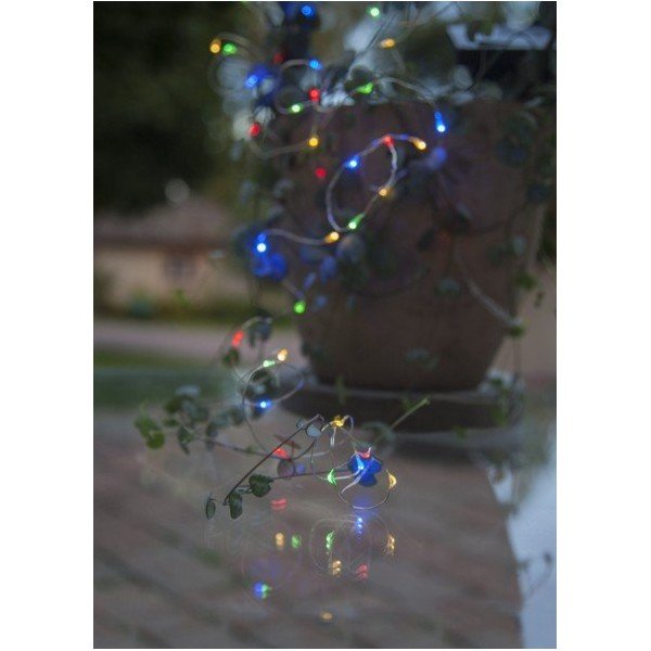 Catena LED solare per esterni con LED colorati, lunghezza 5 m Dew Drop - Star Trading-image-3
