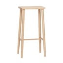 Sedia da bar di colore naturale in rovere massiccio (altezza della seduta 72 cm) Folk – Hübsch