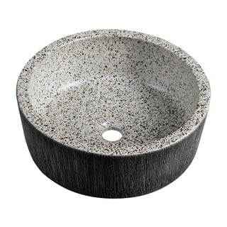 Lavabo rotondo in grigio scuro in ceramica ø 41 cm Priori – Sapho